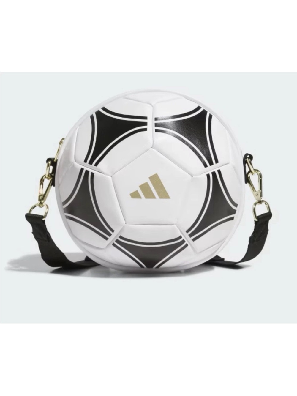 Adidas Soccer Ball Crossbody Bag with Gold Hardware NWT